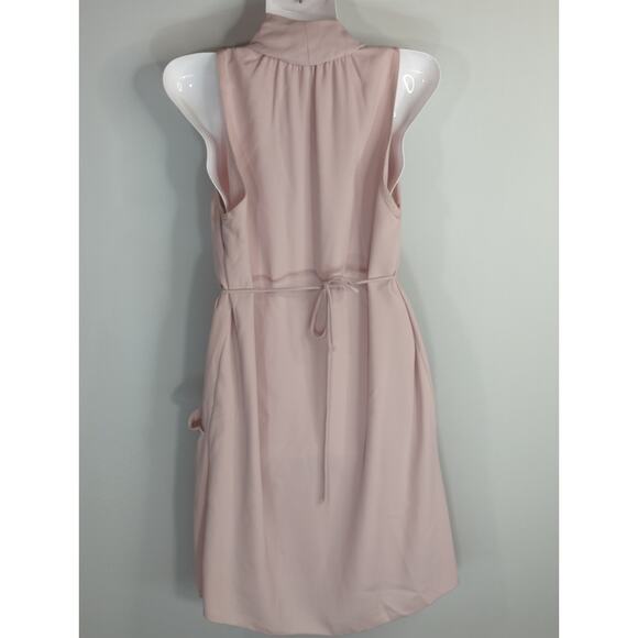 Aritzia Wilfred Blush Pink Sabine Faux Wrap Dress Womens Small Outdoor Causal - Picture 7 of 13